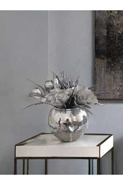 Home Işıltı home design aynalı cam vazo büyük boy