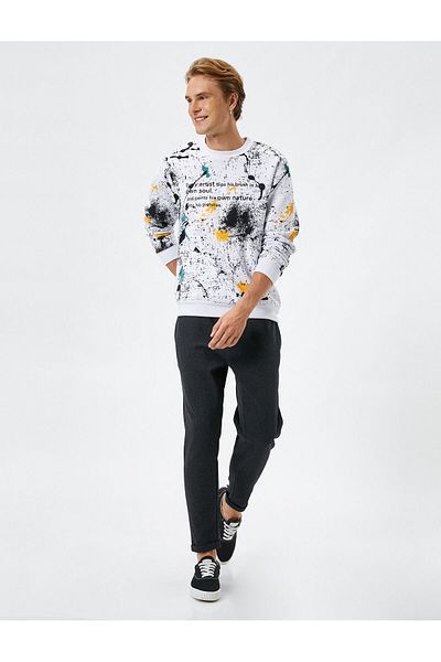 Koton Jogger Sweatpants with Lace Waist Pocket