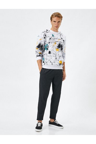 Koton Jogger Sweatpants with Lace Waist Pocket