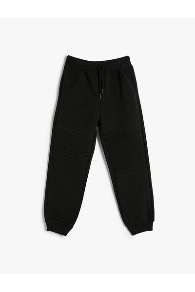 Koton Basic Jogger Sweatpants with Tie Waist Pocket Drape