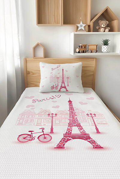 Talia Home طقم بيكيه فردي للأطفال بنمط باريس - TLAP-105