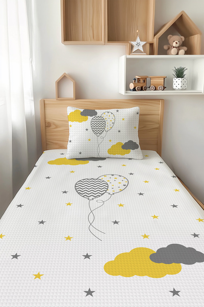 Talia Home طقم بيكيه للأطفال بنمط بالون فردي - TLAP-189