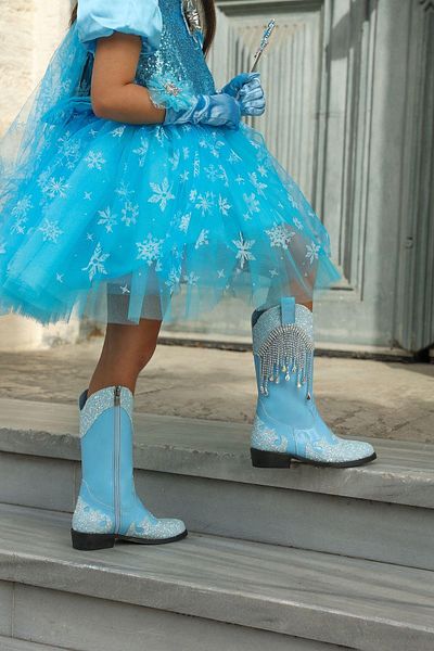 Baby DS Μπλε μπότες Mabel Western