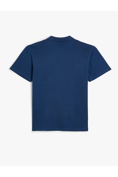 Koton Polo tričko Slim Fit s krátkým rukávem na knoflíky