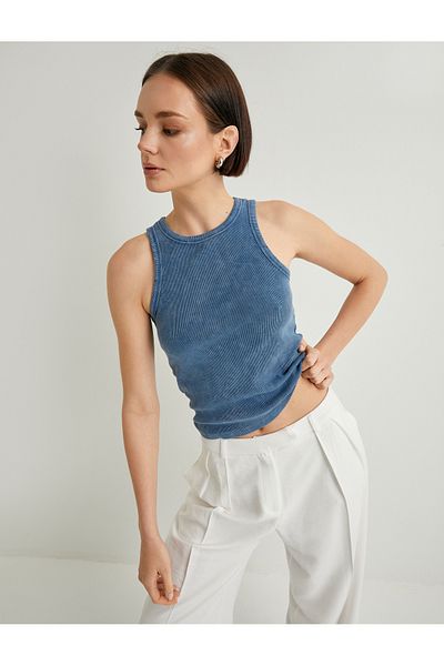Koton Corded Athlete Halter Collar Basic Pale Effect