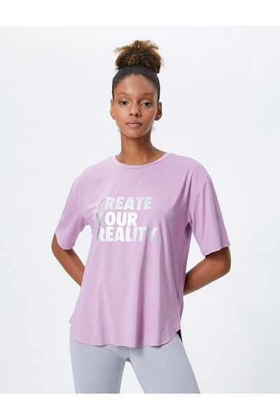 Koton Sports T-Shirt Printed Crew Neck Short Sleeve