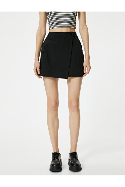 Koton Şort Etek Kargo Cepli Paraşüt Kumaş