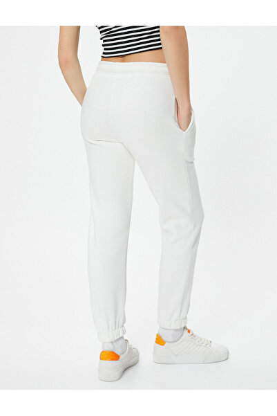 Koton Άνετη φόρμα Jogger - Βαμβακερή με δέσιμο στη μέση