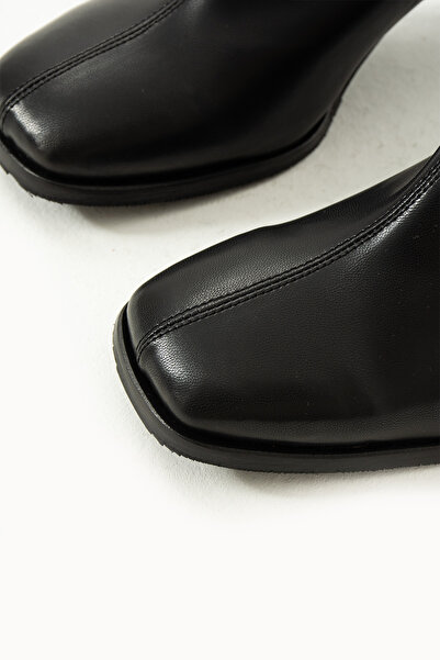 DUXAL SHOES Streç Bilekli Orta Boy Topuklu Bot