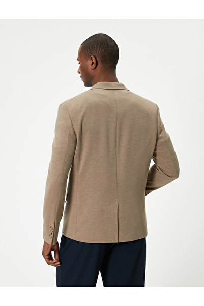 Koton Slim Fit Blazer Jacket - Buttoned and Pocket Detail