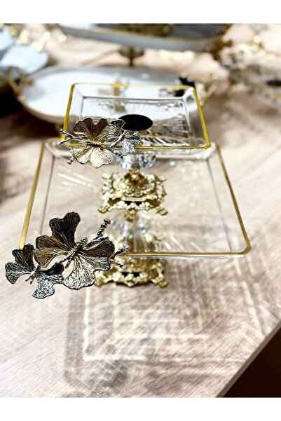 alfafe home Diamond 2-Pack Luxury Glass Presentation Bowl with Accessories