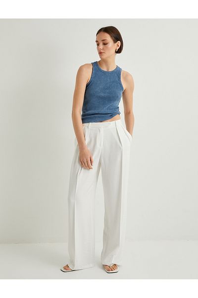 Koton Corded Athlete Halter Collar Basic Pale Effect