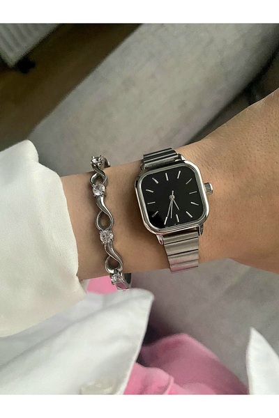 DARK BLANC ساعة يد معدنية كلاسيكية كلاسيكية