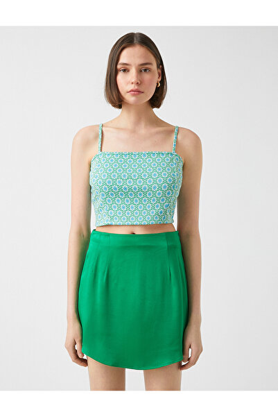 Koton Tenký řemínek u krku pro sportovce s květinami