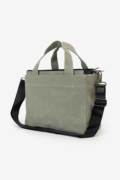 MANDOSİ Vienna Bag Zippered Canvas Strap Shoulder and Hand Bag Tote Bag Daily Use