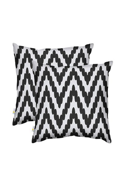 Donetella 2- Pieces Modern 45x45 Throw Pillow Cover - Decorative Covers for Cushions, Filling Not Included