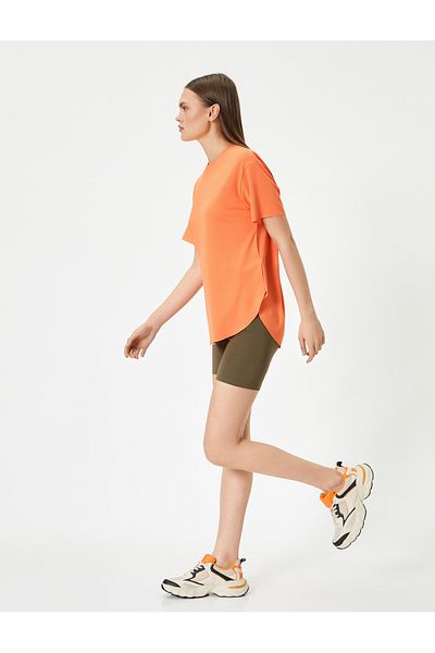 Koton Basic Sports T-Shirt Short Sleeve Crew Neck Comfortable Fit
