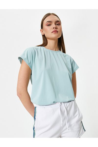 Koton Tricou sport de bază cu mânecă scurtă și decolteu rotund Potrivire confortabilă