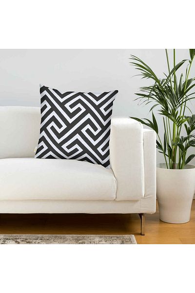 Donetella 1- Piece Modern 45x45 Throw Pillow Cover - Decorative Covers for Cushions, Filling Not Included