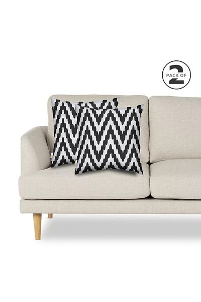 Donetella 2- Pieces Modern 45x45 Throw Pillow Cover - Decorative Covers for Cushions, Filling Not Included