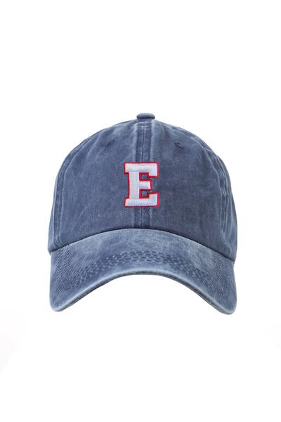 ŞapkaMania E Kolej Fontlu Harf Yıkamalı Beyzbol Kep
