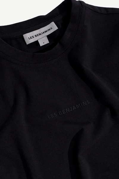 LES BENJAMINS FITTED TEE 407 KADIN SİYAH T-SHIRT