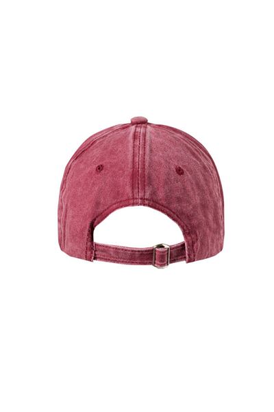 ŞapkaMania N College Letter Washed Baseball Cap