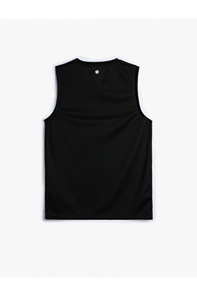 Koton Sports Tank Top Comfortable Cut Slogan Printed Crew Neck