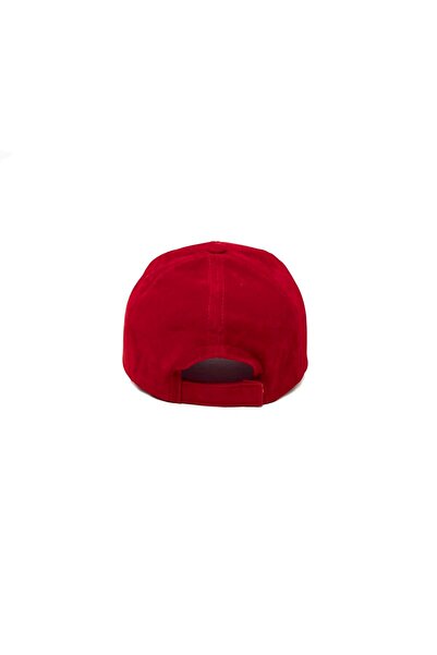 ŞapkaMania Suede Letter R Embossed Cap