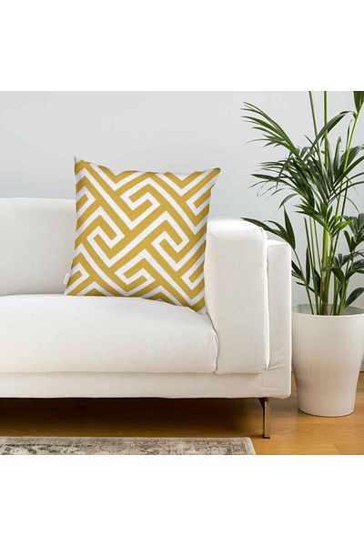 Donetella 1- Piece Modern 45x45 Throw Pillow Cover - Decorative Covers for Cushions, Filling Not Included