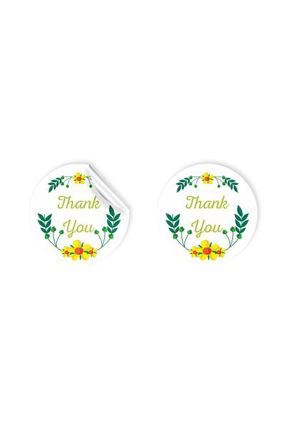 anka design 48 Pieces of Art Stickers and Cargo Labels - Thank You - 02