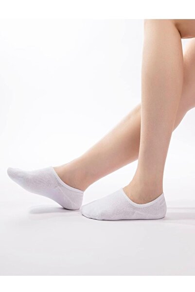 Çorap Bakkalı 3 чифта памучни бели невидими чорапи за маратонки