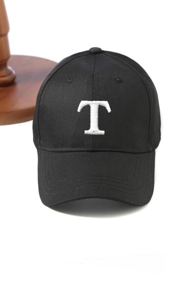 sapkamania Καπέλο από μαλακό γαμπαρντίνι με γράμμα Τ