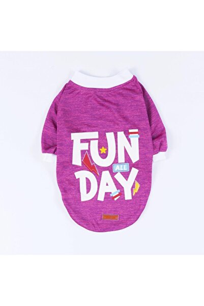 Pawstar Fuşya Fun Day Kedi Köpek Sweati - Kedi Köpek Kıyafeti