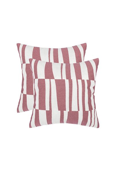 Donetella 2- Pieces Modern 45x45 Throw Pillow Cover - Decorative Covers for Cushions, Filling Not Included