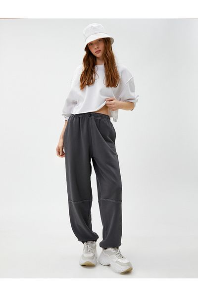 Koton Jogger Sweatpants with Pocket Detail