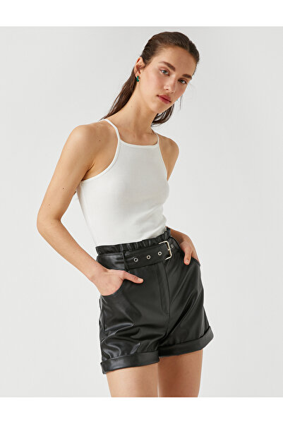 Koton Πουκάμισο με ριμπ λαιμόκοψη