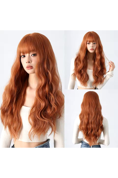 favorim peruk Luxury Yeni Sezon Perçemli Bakır Vip Model