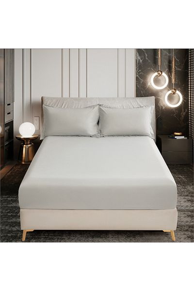 Donetella Fitted Sheet - Fits 90x190 Cm Single Size 2 Pcs - 30 Cm Deep Pocket