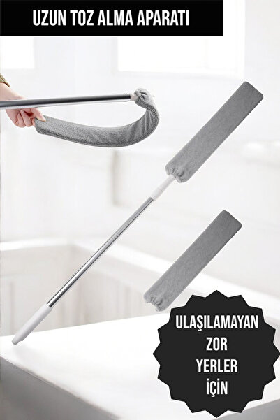 CocoVia Microfiber Başlıklı Uzun Toz Alma Aparatı | Her Yere Girip Çıkan Mop ...