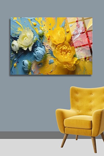 HMDS CONCEPT Tablou de sticlă cu flori 82