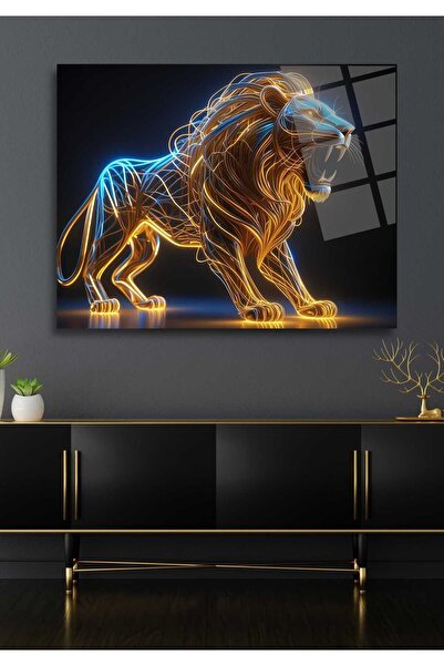 HMDS CONCEPT Pictură pe sticlă cu leu 69