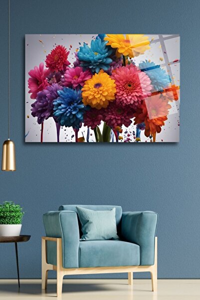 HMDS CONCEPT Tablou de sticlă cu flori 87