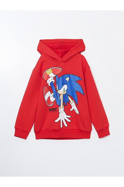 LC Waikiki Lcwk Sonic Printed Boy's Thick Sweatshirt
