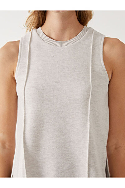 LC Waikiki Ecru Crew Neck Women's Knitwear Athlete