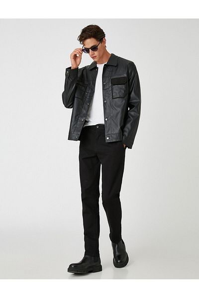 Koton Chino Basic Hose - Geknöpft und mit Taschendetail