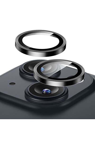 ESR iPhone 15 / 15 Plus Kamera Lens Koruyucu Siyah