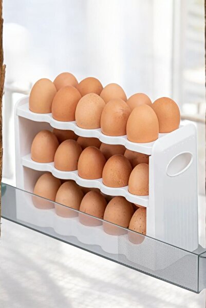 CocoVia Cupă practică pentru ouă cu 30 de compartimente | 3 etaje 30 comparti...