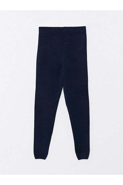 LC Waikiki Lcw Basic Girl's Knitwear Leggings with Elastic Waist