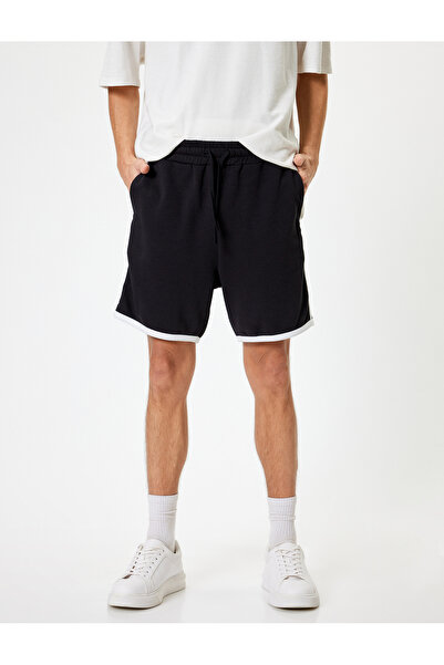 Koton Bermudashorts aus Baumwollmischung – Taschendetail und geschnürte Taille